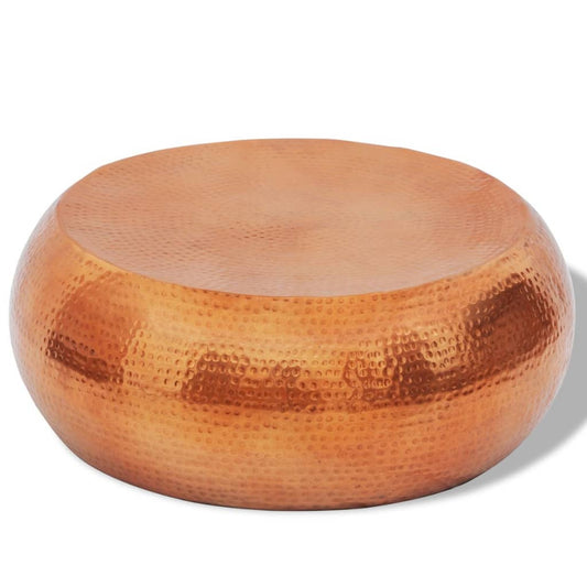 Salongbord Sofabord DIV. Hamret aluminium messing/kobberfarget