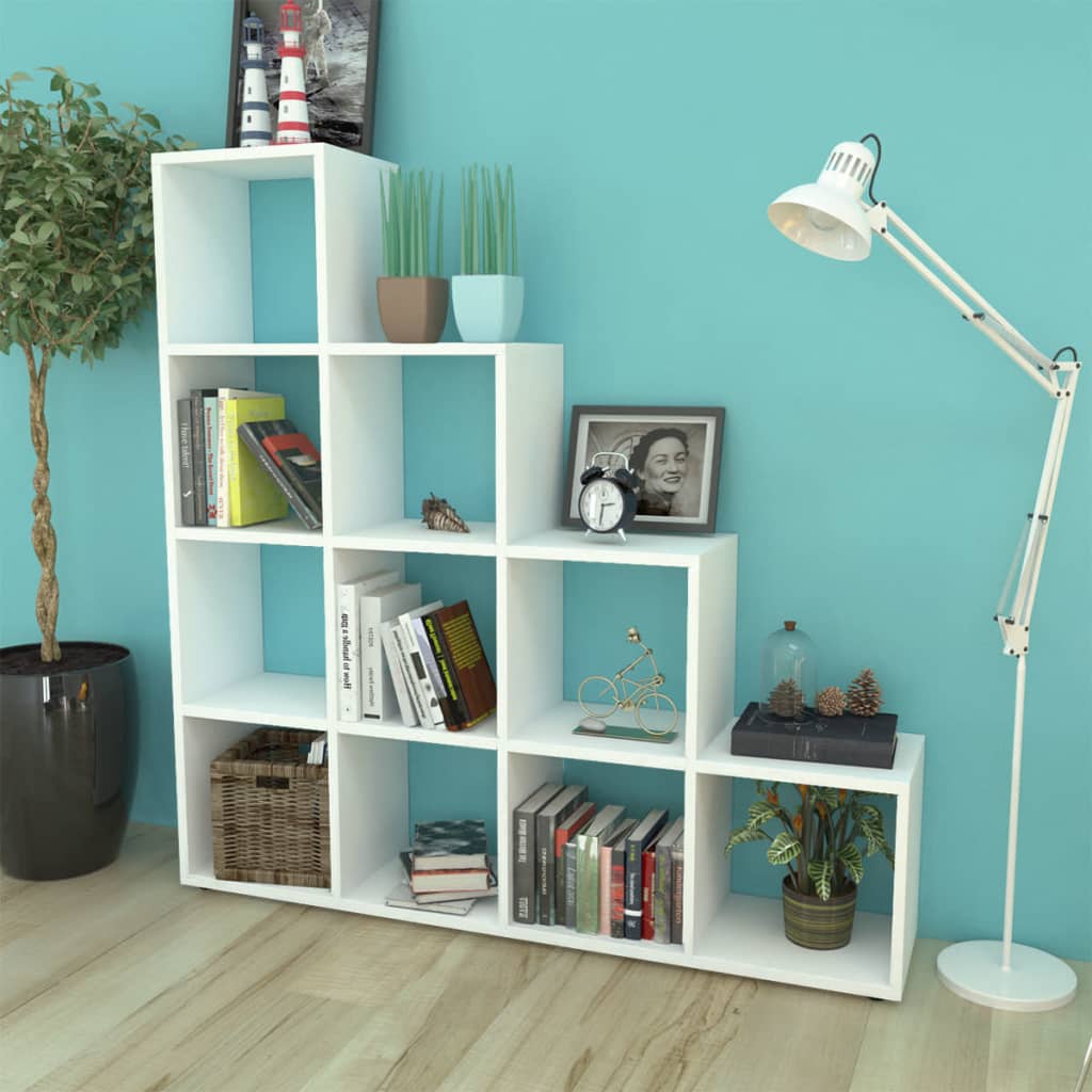 Bokhylle Hvit 142 cm