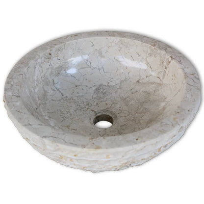 Baderomsvask marmor 40 cm krem
