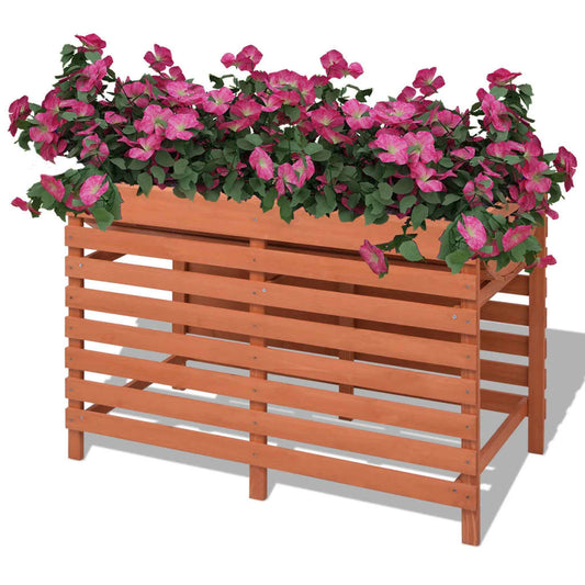Utendørs Blomsterkasse Plantekasse Tre 100x50x71 cm Tre