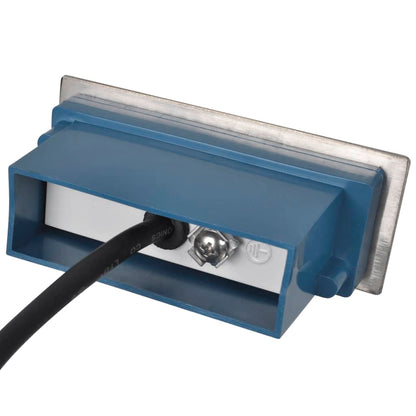 Hagebelysning Mark El. Innfelte LED-trappelys 6 stk 44x111x56 mm