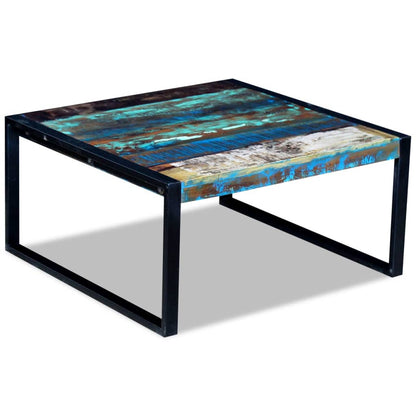 Salongbord Sofabord Tre Gjenvunnet Heltre 80x80x40 cm