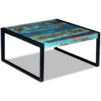 Salongbord Sofabord Tre Gjenvunnet Heltre 80x80x40 cm