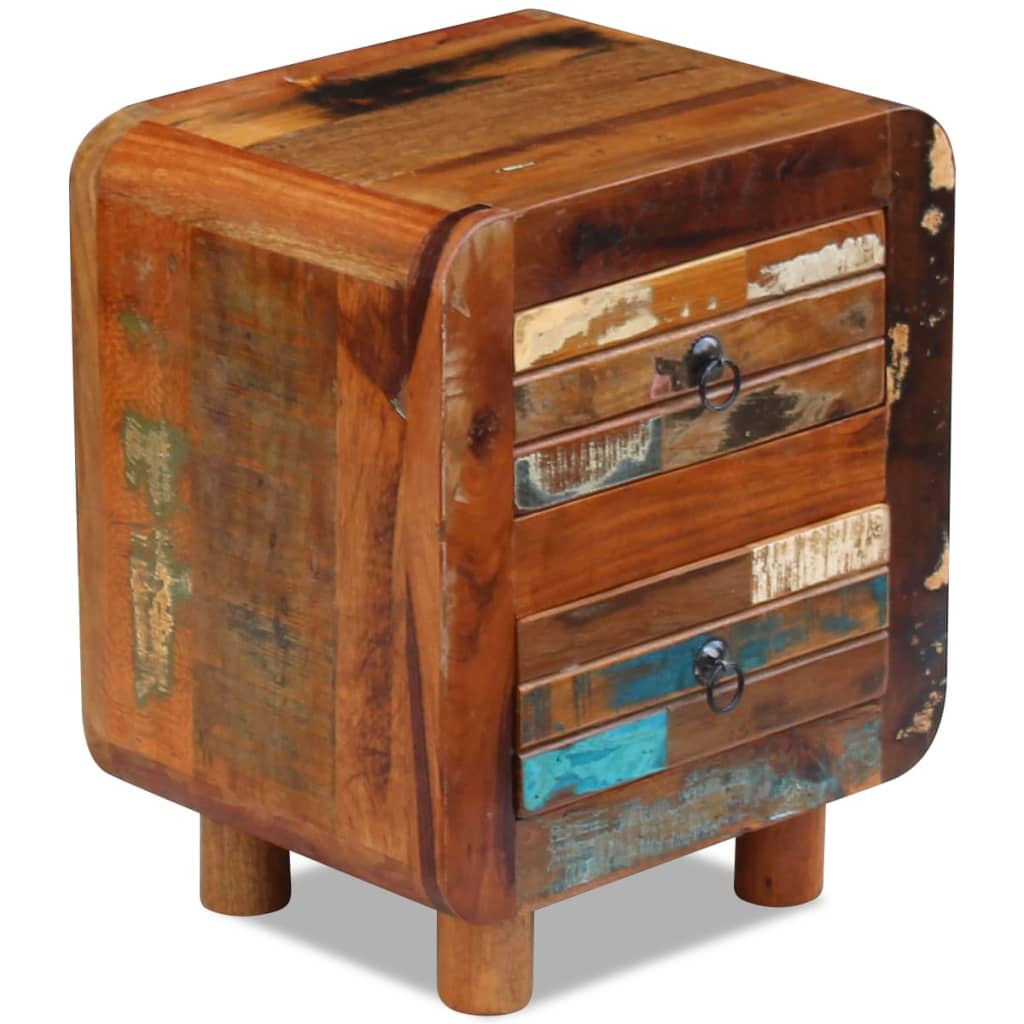Nattbord Sengbord Tre Gjenvunnet Heltre 43x33x51 cm