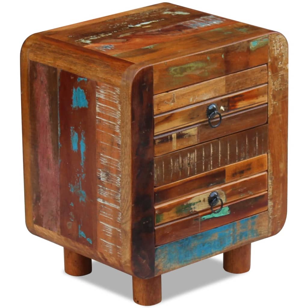 Nattbord Sengbord Tre Gjenvunnet Heltre 43x33x51 cm