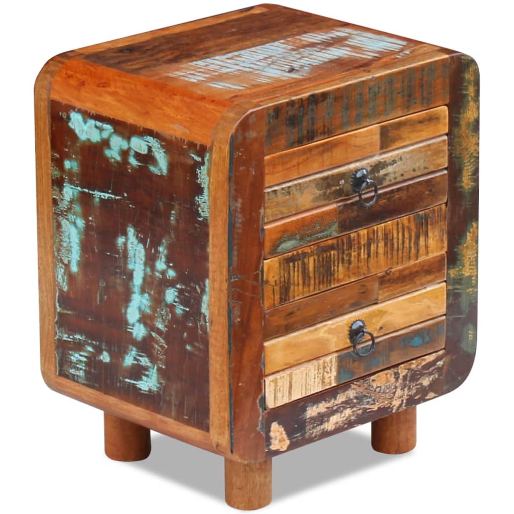 Nattbord Sengbord Tre Gjenvunnet Heltre 43x33x51 cm
