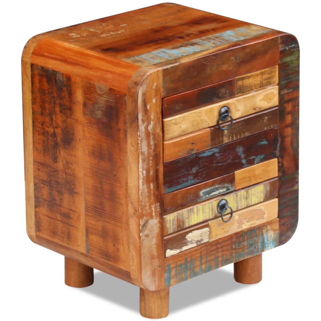 Nattbord Sengbord Tre Gjenvunnet Heltre 43x33x51 cm
