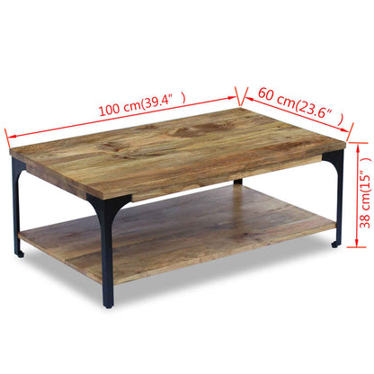 Salongbord Sofabord Tre Heltre Mango mangotre 100x60x38 cm