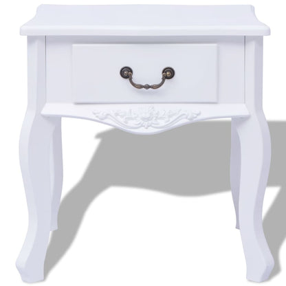 Nattbord Sengbord Hvit