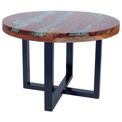 Salongbord Sofabord Tre Teak Harpiks 60 cm