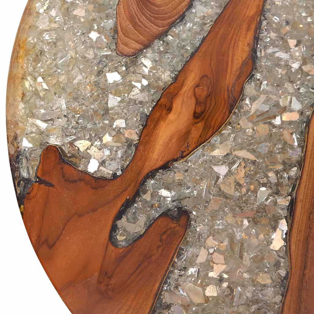 Salongbord Sofabord Tre Teak Harpiks 60 cm