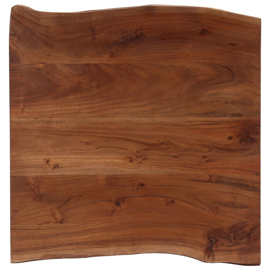 Salongbord Sofabord Tre heltre akasie med livlige kanter 60x60x40 cm