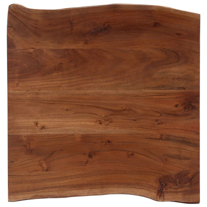 Salongbord Sofabord Tre heltre akasie med livlige kanter 60x60x40 cm