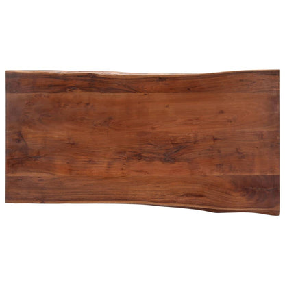 Salongbord Sofabord Tre heltre akasie med livlige kanter 115x60x40 cm