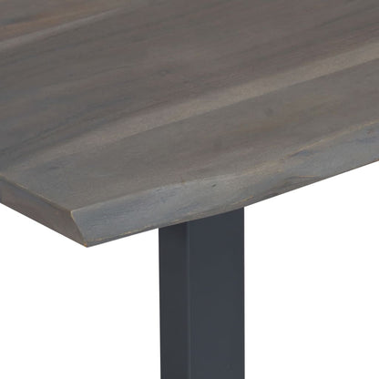 Salongbord Sofabord Grå med livlige kanter 115x60x40 cm heltre akasie