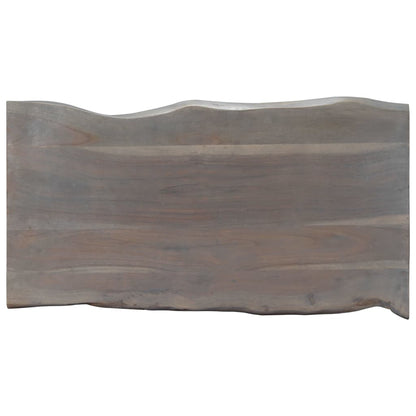Salongbord Sofabord Grå med livlige kanter 115x60x40 cm heltre akasie
