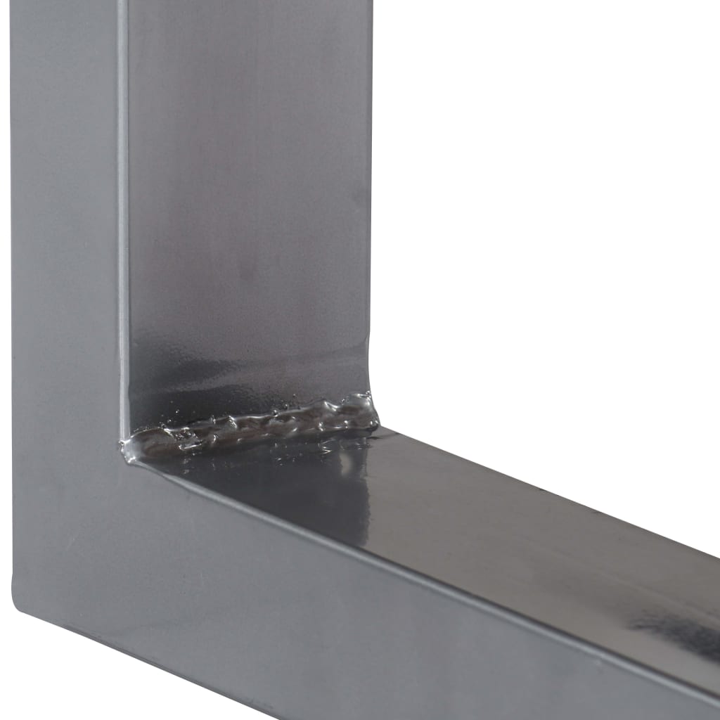 Avlastningsbord Konsollbord Tre 115x35x76 cm heltre akasie og jern