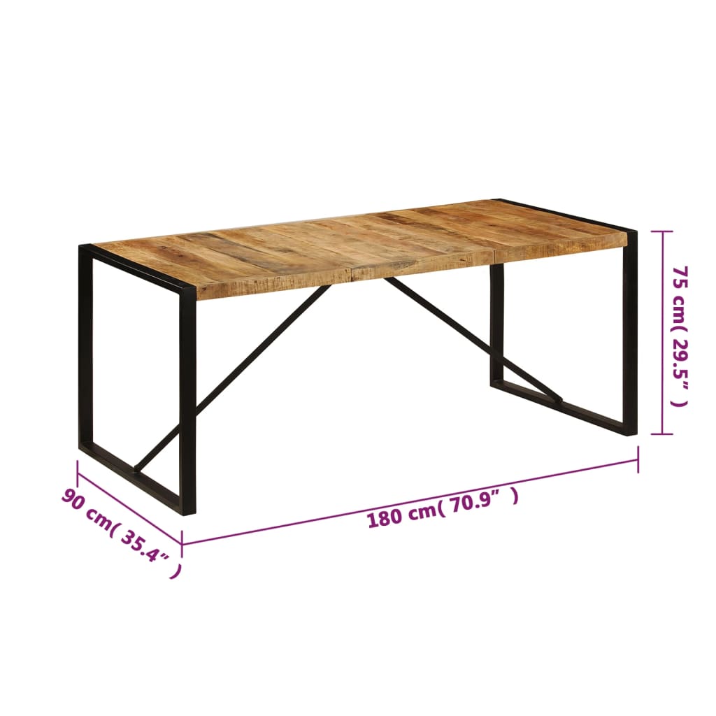 Spisebord Kjøkkenbord Tre 180x90x75 cm heltre mango