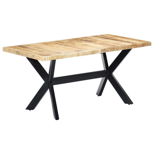 Spisebord Kjøkkenbord Tre 160x80x75 cm grov heltre mango