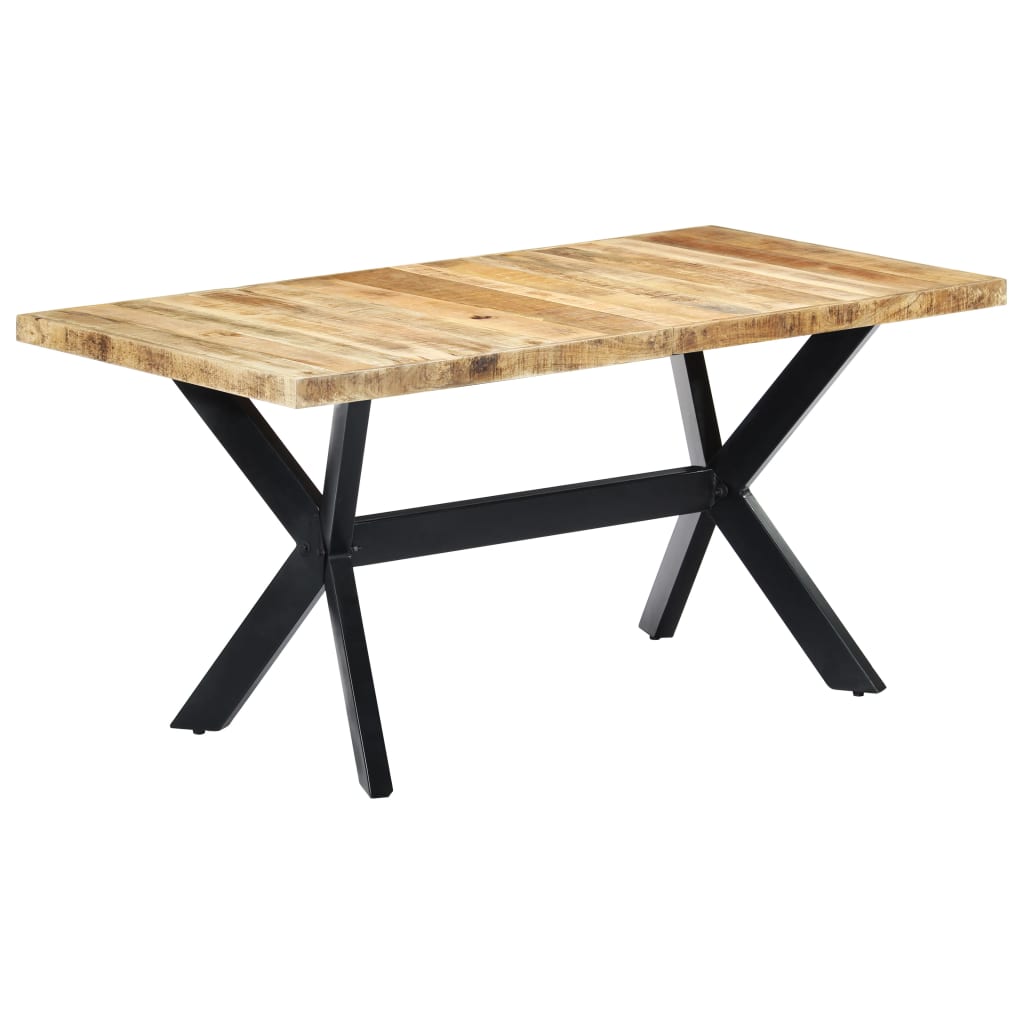 Spisebord Kjøkkenbord Tre 160x80x75 cm grov heltre mango