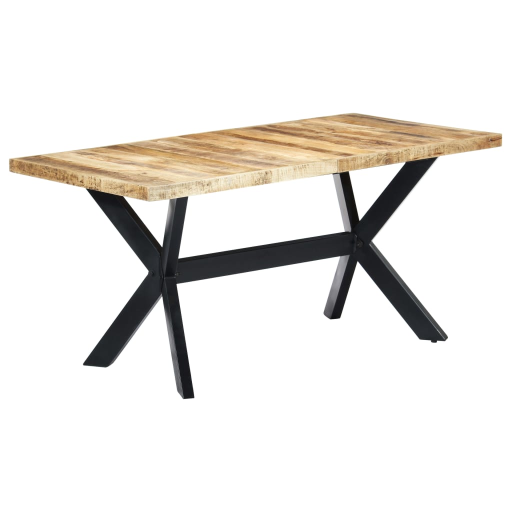 Spisebord Kjøkkenbord Tre 160x80x75 cm grov heltre mango