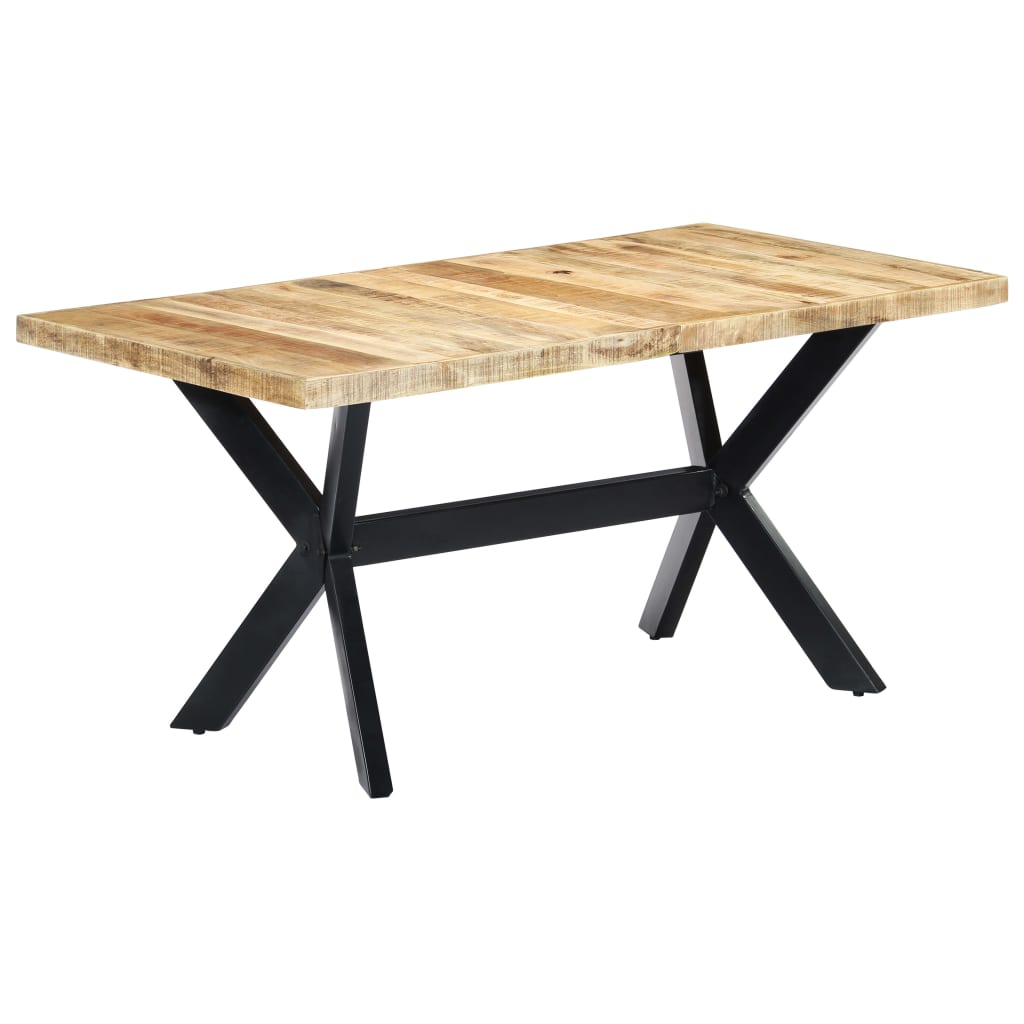 Spisebord Kjøkkenbord Tre 160x80x75 cm grov heltre mango