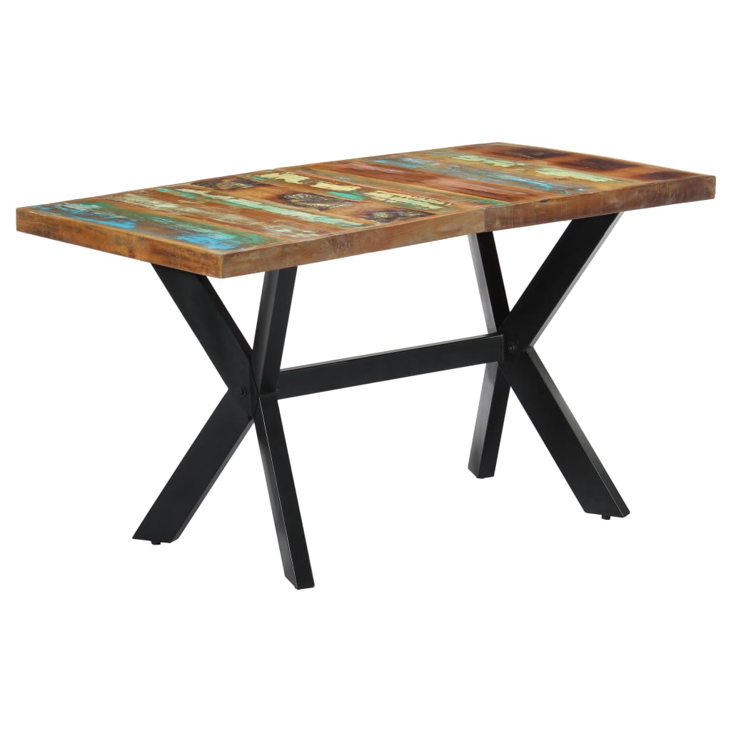 Spisebord Kjøkkenbord Tre 140x70x75 cm gjenvunnet heltre