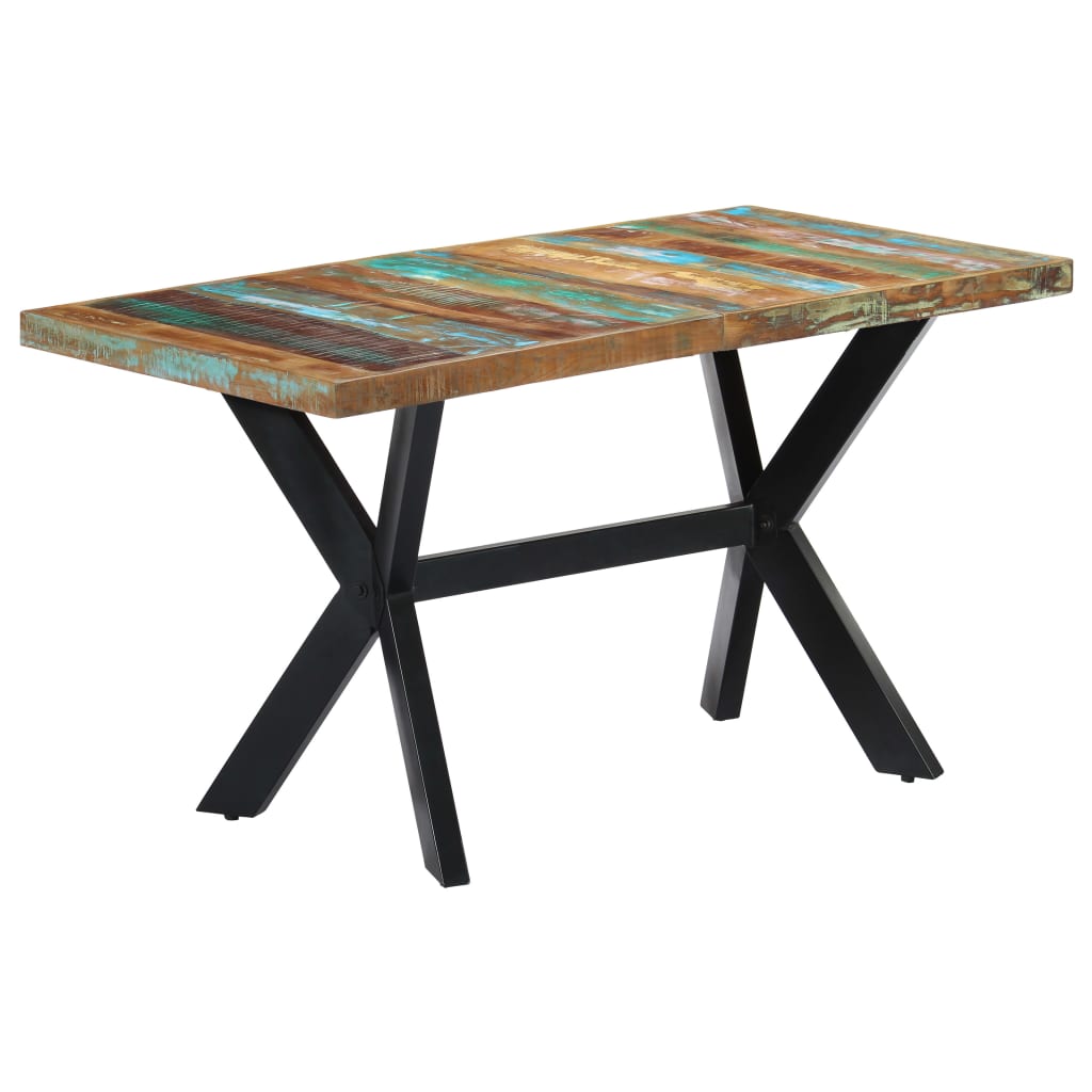 Spisebord Kjøkkenbord Tre 140x70x75 cm gjenvunnet heltre