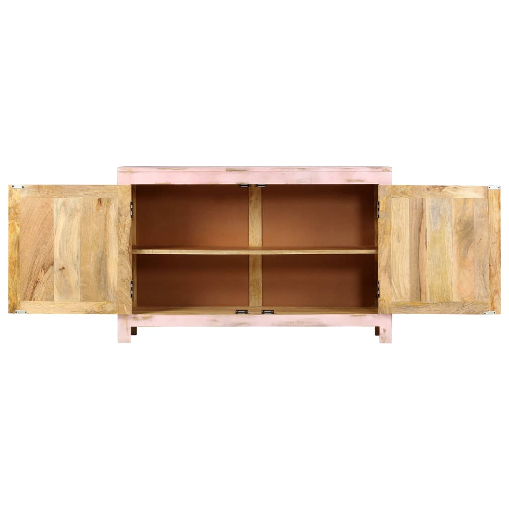 Skjenk Tre lyserosa 110x35x70 cm heltre mango
