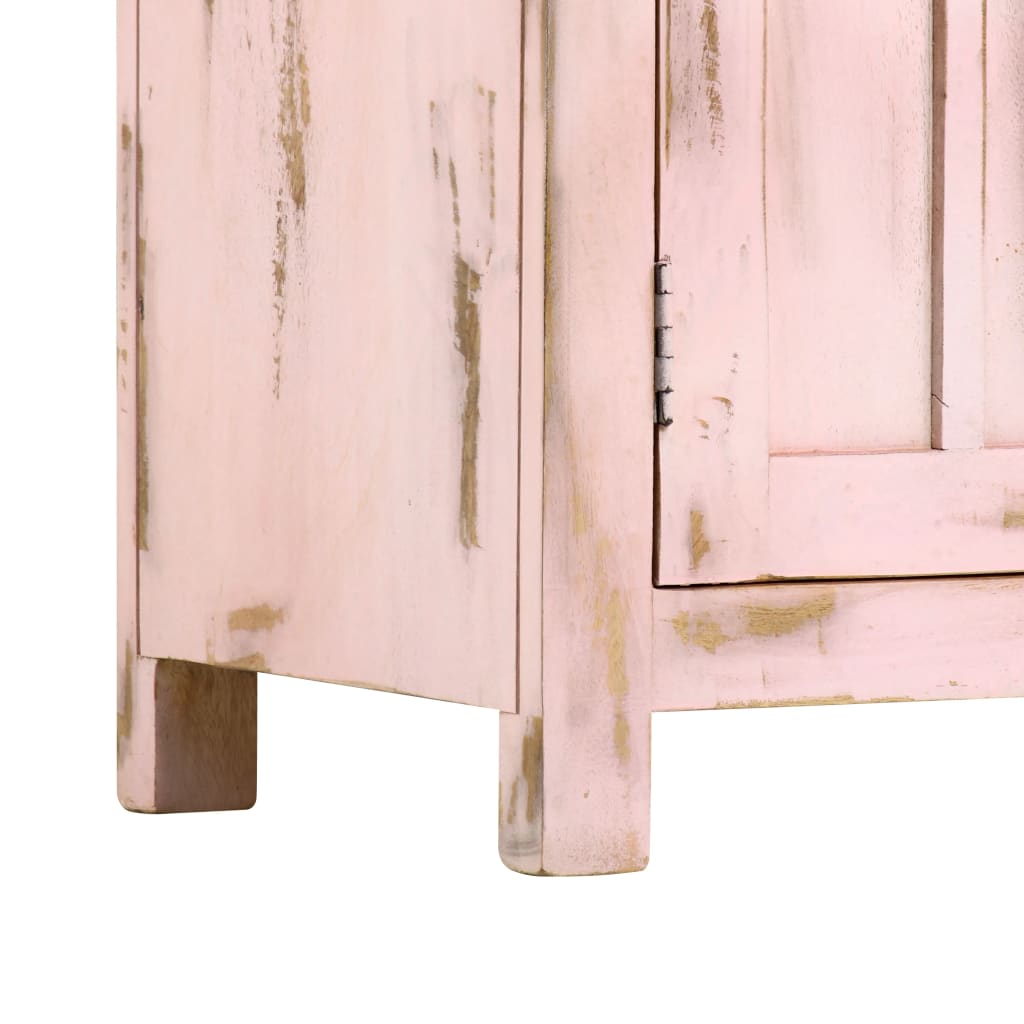 Skjenk Tre lyserosa 110x35x70 cm heltre mango