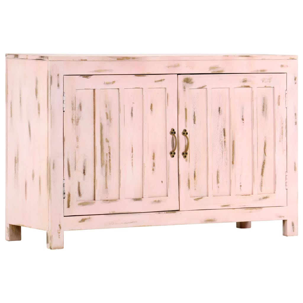 Skjenk Tre lyserosa 110x35x70 cm heltre mango