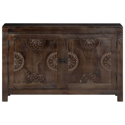 Skjenk Tre med utskåret design 110x35x70 cm heltre mango