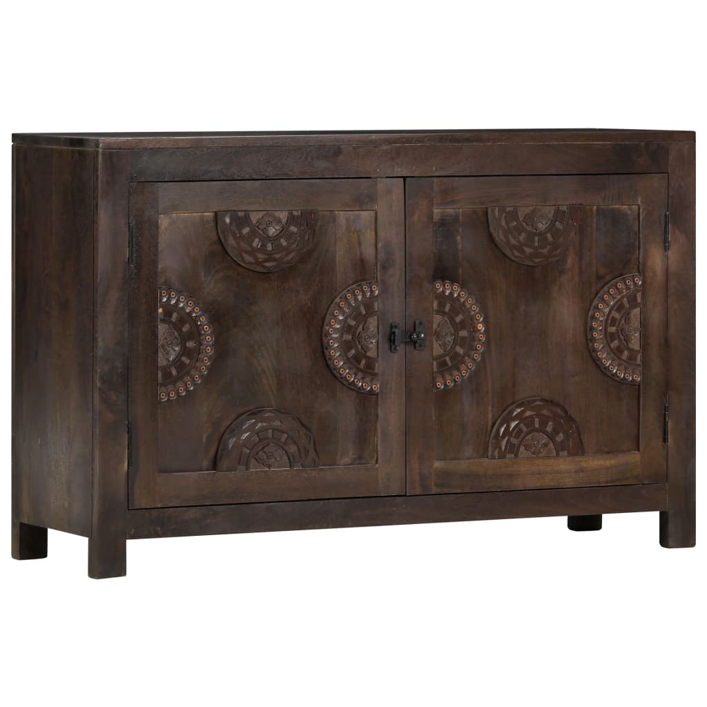 Skjenk Tre med utskåret design 110x35x70 cm heltre mango
