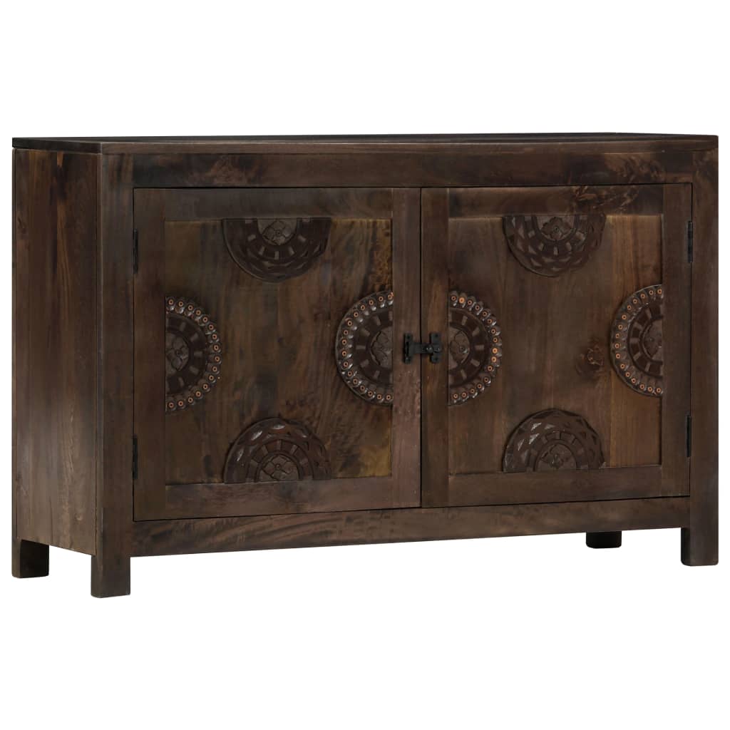 Skjenk Tre med utskåret design 110x35x70 cm heltre mango