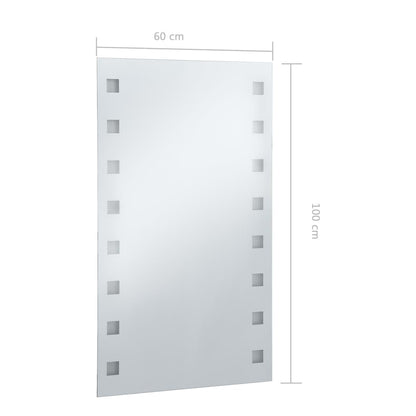 Baderomsspeil LED 60x100 cm