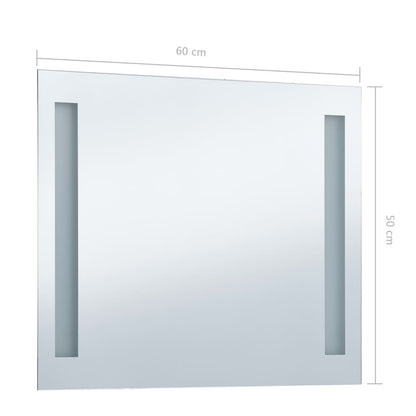 Baderomsspeil LED 60x50 cm