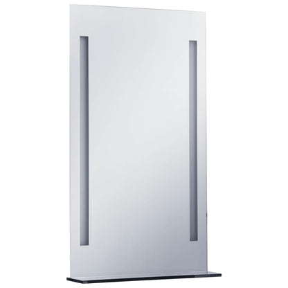 Baderomsspeil LED med hylle 60x100 cm