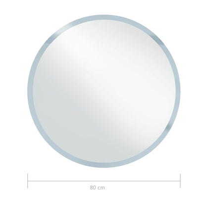 Baderomsspeil LED-speil til bad 80 cm