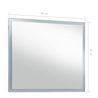 Baderomsspeil LED 60x50 cm