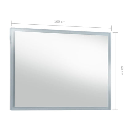 Baderomsspeil LED 100x60 cm