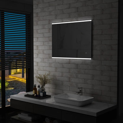 Baderomsspeil LED med berøringssensor 80x60 cm