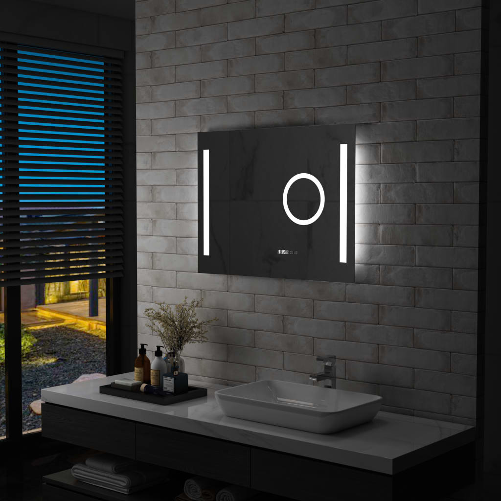 Baderomsspeil LED med berøringssensor 80x60 cm