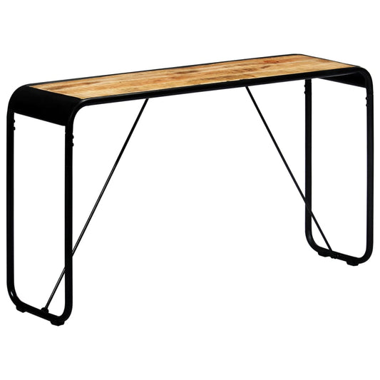 Avlastningsbord Konsollbord Tre 140x35x76 cm grov heltre mango