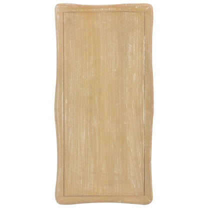Salongbord Sofabord Hvit og Brun 87,5x42x44 cm heltre furu