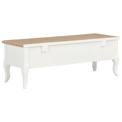 TV-Møbel Hvit TV-benk 100x35x35 cm tre