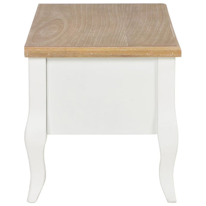 TV-Møbel Hvit TV-benk 100x35x35 cm tre