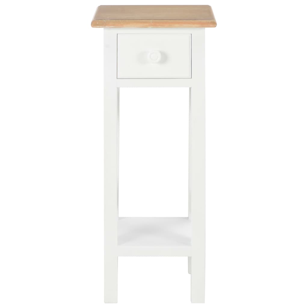 Sidebord Hvit 27x27x65,5 cm tre