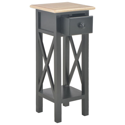 Sidebord Svart 27x27x65,5 cm tre