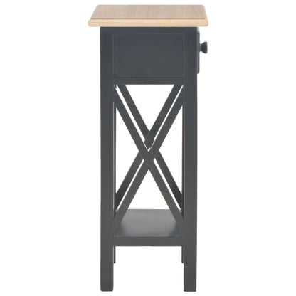 Sidebord Svart 27x27x65,5 cm tre