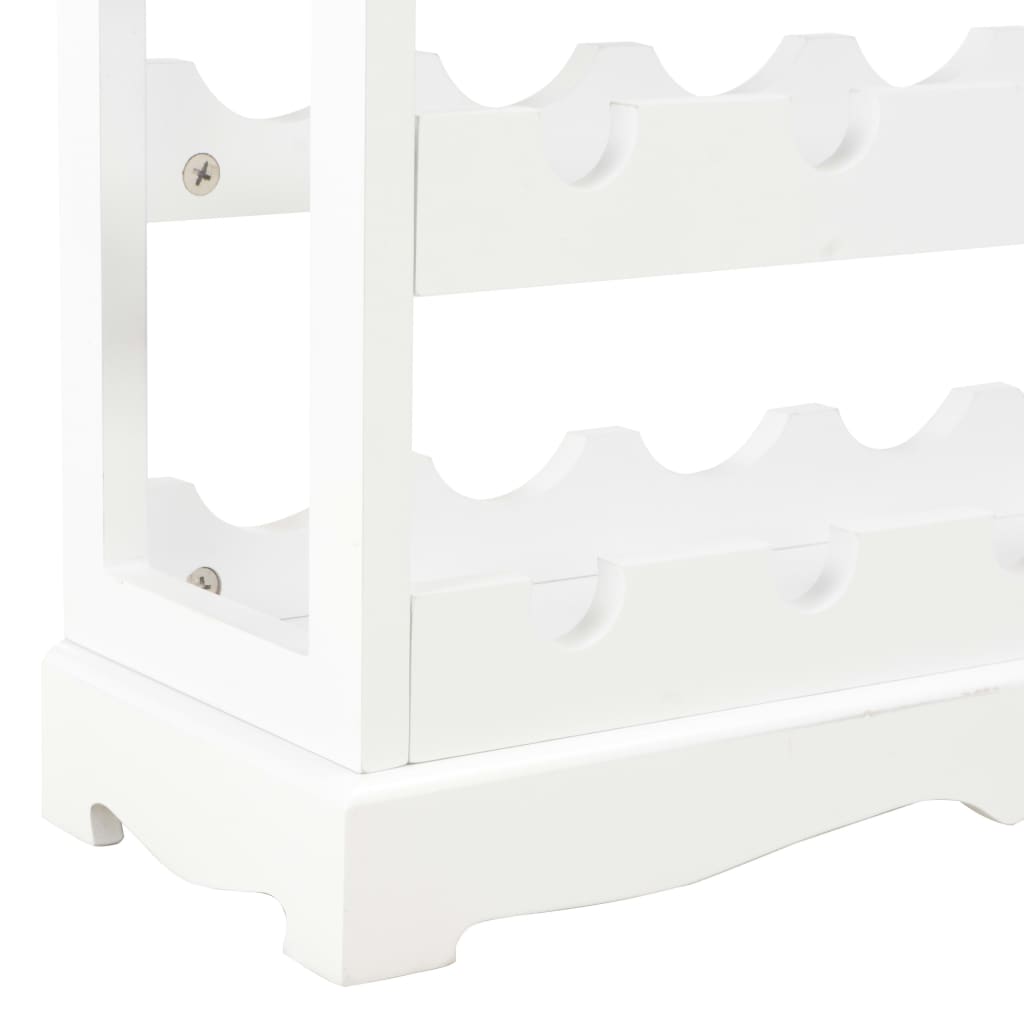 Vinstativ Vinhylle Hvit 70x22,5x70,5 cm